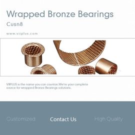 Phosphor Tin Bronze Flange Collar Wrapped Bronze Bushings Diamond Shaped Cusn8 Material H7
