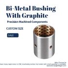 Precision Machined Components Split Self Lubricating Bimetal Bushing With Graphite