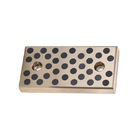 Metric Oilless Wear Plate Graphite Plugged Bronze